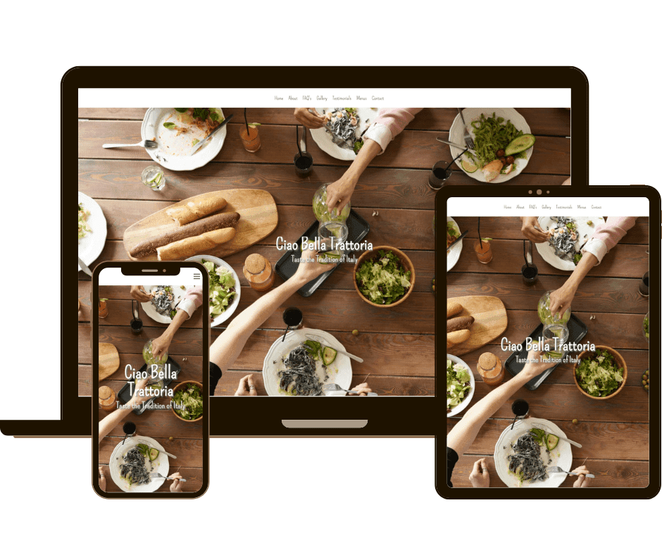 Ciao Bella Trattoria website design