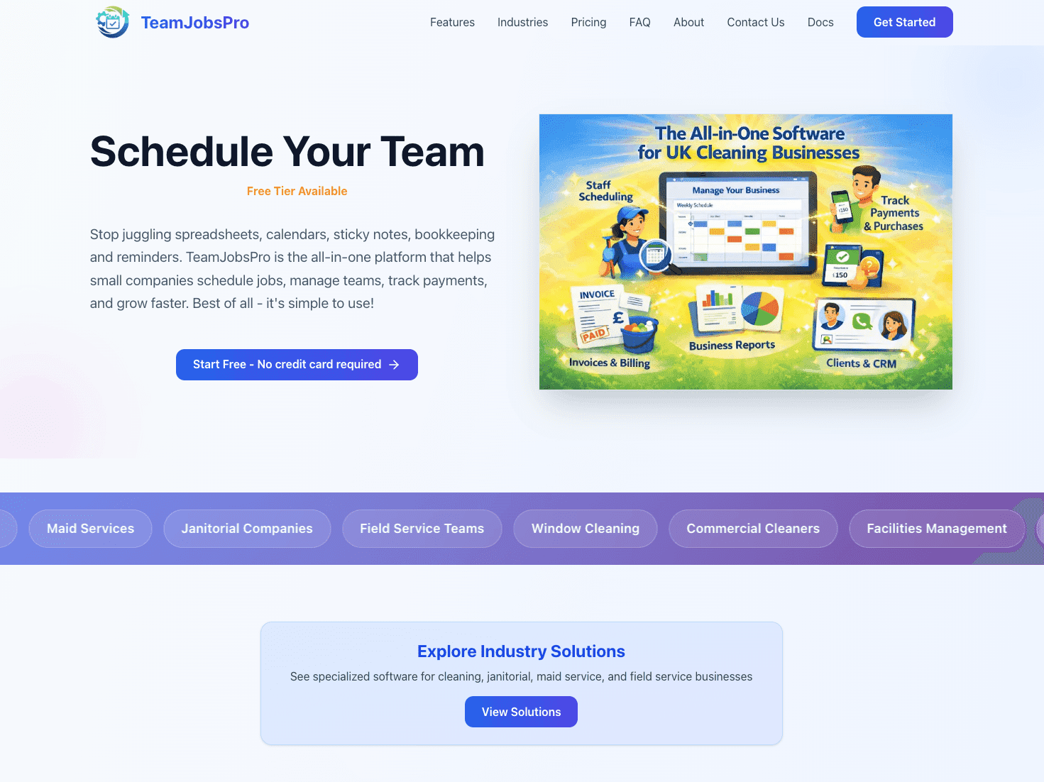 SchedulPro website design